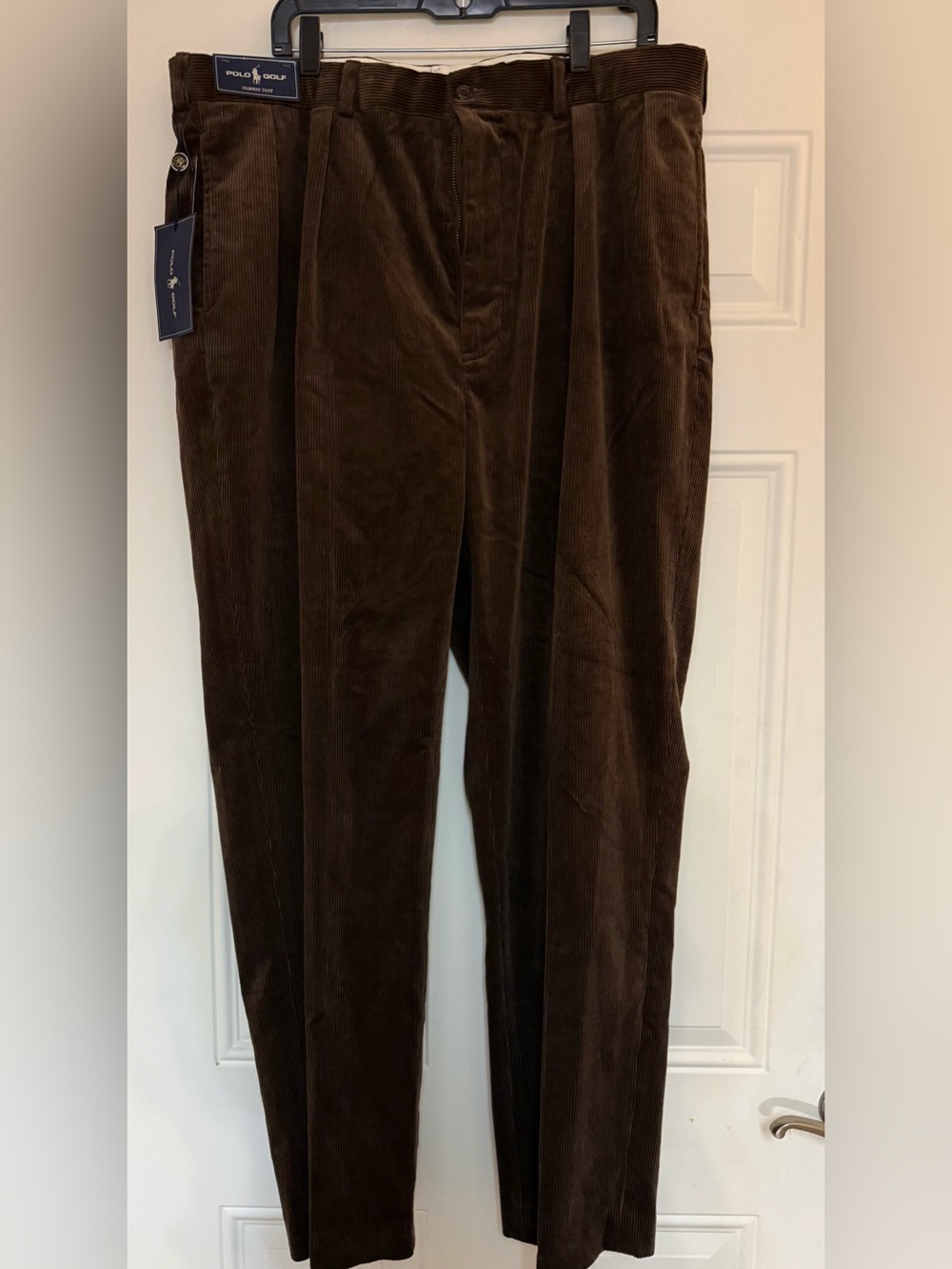 NWT Polo Golf Ralph Lauren Pants Mens 40X32 Fairway Dark Brown Ribbed Corduroy